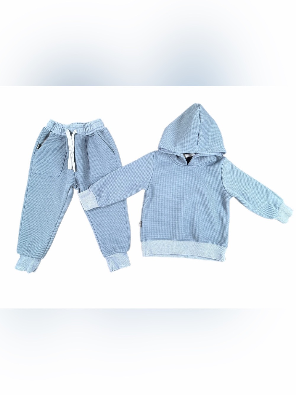 OLIVE + SCOUT Boys Waffle Knit Jogger Set- 3T